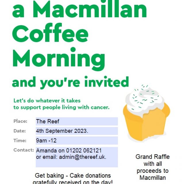 Macmillan Coffee Morning poster