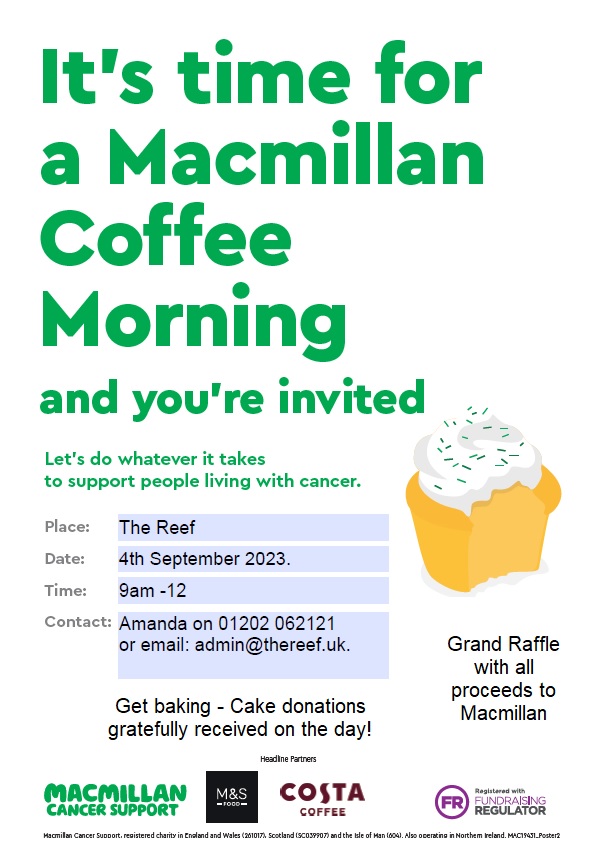 Macmillan Coffee Morning poster