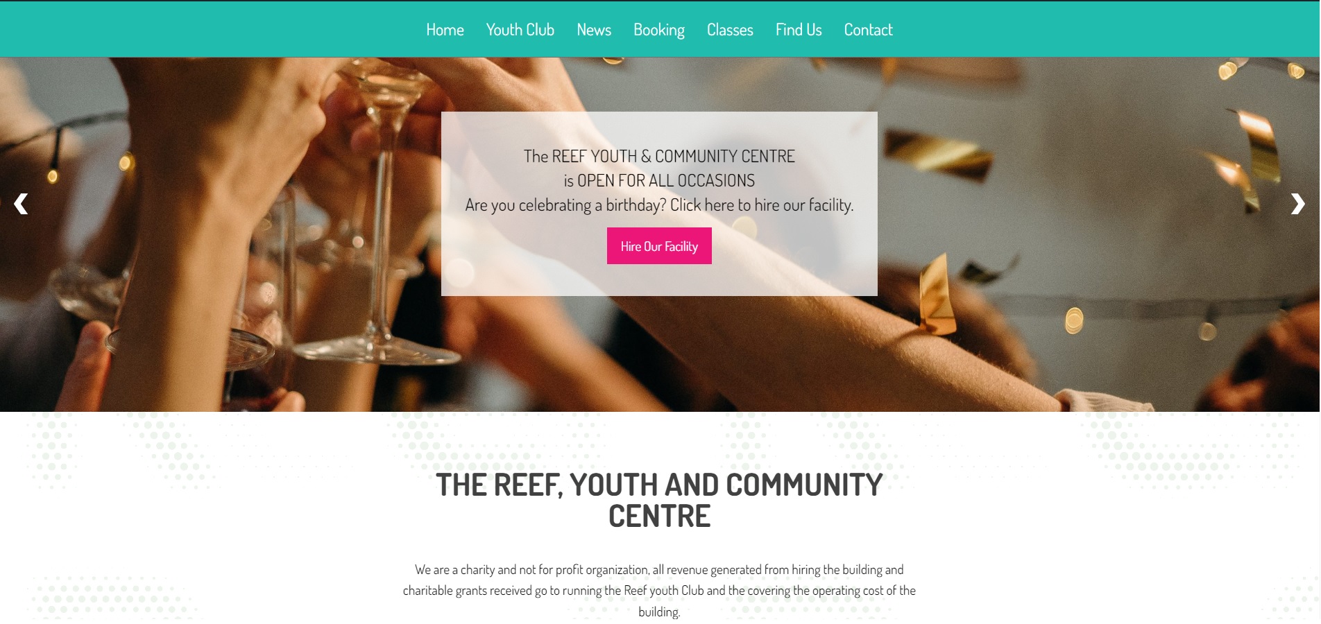 The Reef website