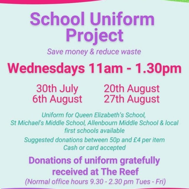 Advert for School Uniform Event